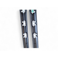 Honda Element 03-11 Front Pillar Cover Trim Garnish Exterior Right/Left Set, E041, OEM, 2003, 2004, 2005, 2006, 2007, 2008, 2009, 2010, 2011