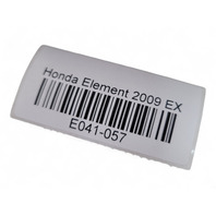 Honda Element 09-11 Rear Trunk Plate Garnish Trim Cover Silver 74890-SCV-A30, E041, OEM, 2009, 2010, 2011