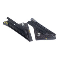 Honda Element 03-11 EX Front Door Sash Corner Garnish Cover Left/Right Set 72480-SCV-A00ZA, E041, OEM, 2003, 2004, 2005, 2006, 2007, 2008, 2009, 2010, 2011
