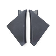 Honda Element 03-11 EX Front Door Sash Corner Garnish Cover Left/Right Set 72480-SCV-A00ZA, E041, OEM, 2003, 2004, 2005, 2006, 2007, 2008, 2009, 2010, 2011