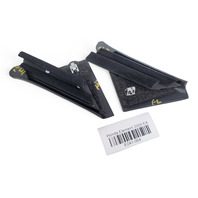 Honda Element 03-11 EX Front Door Sash Corner Garnish Cover Left/Right Set 72480-SCV-A00ZA, E041, OEM, 2003, 2004, 2005, 2006, 2007, 2008, 2009, 2010, 2011