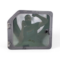 Honda Element 03-11 Rear Left/Driver Door Glass Window 73451-SCV-A11, E041, OEM, 2003, 2004, 2005, 2006, 2007, 2008, 2009, 2010, 2011