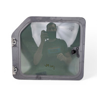 Honda Element 03-11 Rear Left/Driver Door Glass Window 73451-SCV-A11, E041, OEM, 2003, 2004, 2005, 2006, 2007, 2008, 2009, 2010, 2011