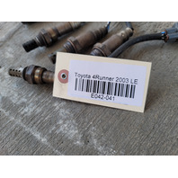 Toyota 4Runner 03-05 Emission System O2 Sensor Oxygen Set (4) 89465-60150, E042, OEM, 2003, 2004, 2005