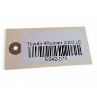 Toyota 4Runner 03-05 Driver Fuse Box Module Control Unit 82730-35350, E042, OEM, 2003, 2004, 2005