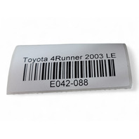 Toyota 4Runner 03-09 Side View Mirror Right, Black, 87910-35630-B1, E042, OEM, 2003, 2004, 2005, 2006, 2007, 2008, 2009