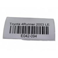 Toyota 4Runner 03-04 Seat Belt Seatbelt Front Left/Driver Gray 73220-35750-B0, E042, OEM, 2003, 2004