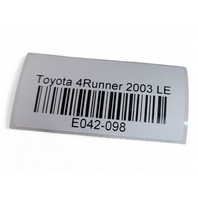 Toyota 4Runner 03-06 Rear Left Tail Light Taillight Lamp, 81561-35270, E042, 2003, 2004, 2005, 2006