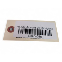 Honda Accord 19 Sport Sedan Front Door Panel Trim Right/Passenger Black, 83503-TVA-A41ZA, E043, OEM, 2019