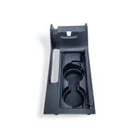 Mazda 3 Speed 07-09 Front Cup Holder Center Console Arm Cover Trim Lid Black BAN6-64-43YA, E044, OEM, 2007, 2008, 2009