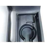 Mazda 3 Speed 07-09 Front Cup Holder Center Console Arm Cover Trim Lid Black BAN6-64-43YA, E044, OEM, 2007, 2008, 2009