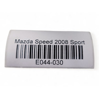 Mazda 3 Speed 04-09 Curtain Roof Bag Right/Passenger Air F151-57-KM0E, E044, OEM, 2004, 2005, 2006, 2007, 2008, 2009