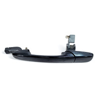 Mazda 3 Speed 04-09 Exterior Door Handle Rear Left/Driver Black, G22C-59-410P-08, E044, OEM, 2004, 2005, 2006, 2007, 2008, 2009