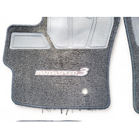 Mazda 3 Speed 04-09 Carpet Floor Mats 4 Piece Set Black, 0000-8B-L03B-30, E044, OEM, 2004, 2005, 2006, 2007, 2008, 2009