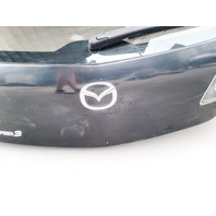 Mazda 3 Speed 07-09 Trunk Deck Luggage Lid w/ Spoiler Black, B3YP-62-02XD, E044, OEM, 2007, 2008, 2009