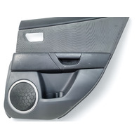 Mazda 3 Speed 07-09 Door Panel Rear Right/Passenger Side Black, BAP1-68-52YB-02, E044, OEM, 2007, 2008, 2009
