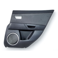 Mazda 3 Speed 07-09 Door Panel Rear Right/Passenger Side Black, BAP1-68-52YB-02, E044, OEM, 2007, 2008, 2009