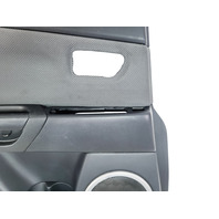 Mazda 3 Speed 07-09 Door Panel Rear Left/Driver Side Black, BAP1-68-55YB-02, E044, OEM, 2007, 2008, 2009