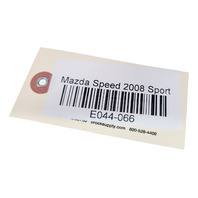 Mazda 3 Speed 07-09 Door Panel Rear Left/Driver Side Black, BAP1-68-55YB-02, E044, OEM, 2007, 2008, 2009