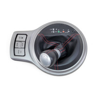 Scion FR-S 13-16 Center Console Shifter Trim Bezel Boot Cover Silver A/T, E045, OEM, 2013, 2014, 2015, 2016