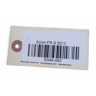 Scion FR-S 13-16 Fuel Filler Gas Cap Lid Black, SU003-01473, E045, OEM, 2013, 2014, 2015, 2016