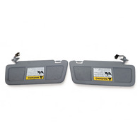 Mazda RX-8 RX8 04-08 Sun Visor Sunvisor Left/Right Gray Set FE01-69-320G-77, E046, OEM, 2004, 2005, 2006, 2007, 2008