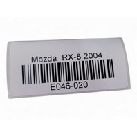 Mazda RX-8 RX8 04-06 Front Left Driver Side Mirror Silver, FE02-69-180G-67, E046, OEM, 2004, 2005, 2006