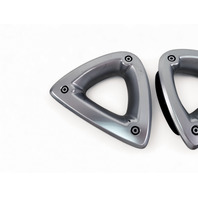 Mazda RX-8 RX8 04-08 Front Left & Right Side Seat Triangle Rotor Trim Set F151-88-1L9A, E046, OEM, 2004, 2005, 2006, 2007, 2008