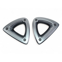 Mazda RX-8 RX8 04-08 Front Left & Right Side Seat Triangle Rotor Trim Set F151-88-1L9A, E046, OEM, 2004, 2005, 2006, 2007, 2008