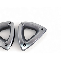 Mazda RX-8 RX8 04-08 Front Left & Right Side Seat Triangle Rotor Trim Set F151-88-1L9A, E046, OEM, 2004, 2005, 2006, 2007, 2008