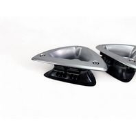 Mazda RX-8 RX8 04-08 Front Left & Right Side Seat Triangle Rotor Trim Set F151-88-1L9A, E046, OEM, 2004, 2005, 2006, 2007, 2008