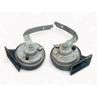 Mazda RX-8 RX8 04-11 High Low Horn Set Kit Factory F151-66-79YA, E046, OEM, 2004, 2005, 2006, 2007, 2008, 2009, 2010, 2011