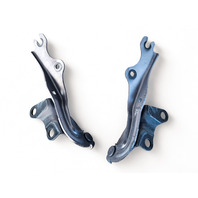 Mazda RX-8 RX8 04-11 Hood Hinge Left/Right 2 Piece Set Kit Gray, E046, OEM, 2004, 2005, 2006, 2007, 2008, 2009, 2010, 2011