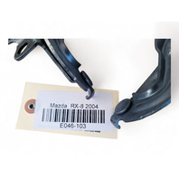 Mazda RX-8 RX8 04-11 Hood Hinge Left/Right 2 Piece Set Kit Gray, E046, OEM, 2004, 2005, 2006, 2007, 2008, 2009, 2010, 2011