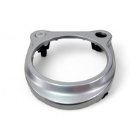 Nissan 370Z 09-20 Automatic Shifter Bezel Console Finish Silver, 96915-1EA0A, E047, OEM, 2009, 2010, 2011, 2012, 2013, 2014, 2015, 2016, 2017, 2018, 2019, 2020