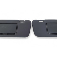 Nissan 370Z 09-20 Sun Shade Visor Left/Right Set Black 96401-1ET1A, E047, OEM, 2009, 2010, 2011, 2012, 2013, 2014, 2015, 2016, 2017, 2018, 2019, 2020