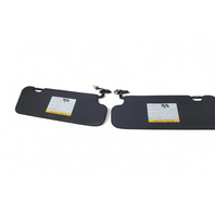 Nissan 370Z 09-20 Sun Shade Visor Left/Right Set Black 96401-1ET1A, E047, OEM, 2009, 2010, 2011, 2012, 2013, 2014, 2015, 2016, 2017, 2018, 2019, 2020