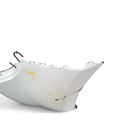 Nissan 370Z 09-20 Coupe Rear Bumper Cover White HEM22-1EA0H, E047, OEM, 2009, 2010, 2011, 2012, 2013, 2014, 2015, 2016, 2017, 2018, 2019, 2020