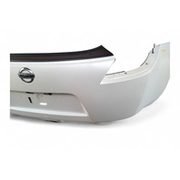 Nissan 370Z 09-20 Coupe Rear Bumper Cover White HEM22-1EA0H, E047, OEM, 2009, 2010, 2011, 2012, 2013, 2014, 2015, 2016, 2017, 2018, 2019, 2020