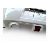 Nissan 370Z 09-20 Coupe Rear Bumper Cover White HEM22-1EA0H, E047, OEM, 2009, 2010, 2011, 2012, 2013, 2014, 2015, 2016, 2017, 2018, 2019, 2020
