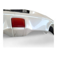 Nissan 370Z 09-20 Coupe Rear Bumper Cover White HEM22-1EA0H, E047, OEM, 2009, 2010, 2011, 2012, 2013, 2014, 2015, 2016, 2017, 2018, 2019, 2020
