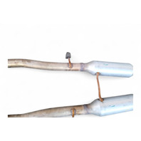 Nissan 370Z 09-20 Center Middle Exhaust Dual Pipe Muffler 20300-1EA0A, E047, OEM, 2009, 2010, 2011, 2012, 2013, 2014, 2015, 2016, 2017, 2018, 2019, 2020