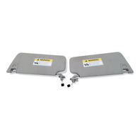 Honda Accord 23-24 Sun Visor Sunvisor Left/Right Set (2) Gray 83230-30A-A01ZB, E048, OEM, 2023, 2024