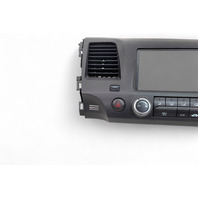 Honda Civic SI 06-11 Center Climate Control Dash Panel A/C Vent Radio Bezel 77250-SNA-A02ZA, E049, OEM, 2006, 2007, 2008, 2009, 2010, 2011