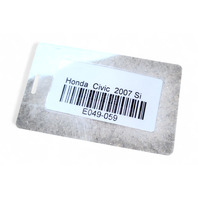 Honda Civic Si 06-08 Front Bumper Face Cover Upper/Lower Red, 04711-SVA-A90ZZ, E049, OEM, 2006, 2007, 2008