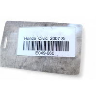 Honda Civic SI 06-11 Rear, Bumper Face Cover, Red, 04715-SVA-A90ZZ, E049, OEM, 2006, 2007, 2008, 2009, 2010, 2011