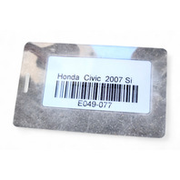 Honda Civic SI 06-11 Rear Left/Right Shock Coil Spring Set (2) 52441-SVB-A01, E049, OEM, 2006, 2007, 2008, 2009, 2010, 2011