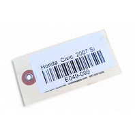 Honda Civic 06-11 Rear ABS Wheel Speed Sensor Right, 57470-SNE-A51, E049, OEM, 2006, 2007, 2008, 2009, 2010, 2011