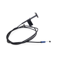 Honda Civic Si 06-11 Hood Switch Release Cable Wire, Black 74130-SNA-A01ZC, E049, OEM, 2006, 2007, 2008, 2009, 2010, 2011