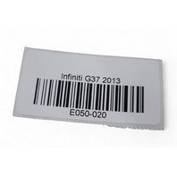 Infiniti G37 08-13 Center Air Vent  Front Right/Left Set, 68751-JK00A, 68760-JK00A, E050, OEM, 2008, 2009, 2010, 2011, 2012, 2013